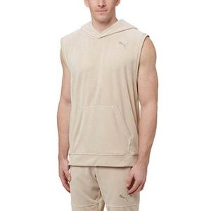Puma EVO oatmeal sleeveless hoodie